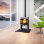 Jotul F 305 LL peć na drva - ambijent/dimovod gore - Kamin Studio