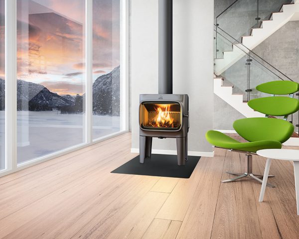 Jotul F 305 LL peć na drva - ambijent/dimovod gore - Kamin Studio
